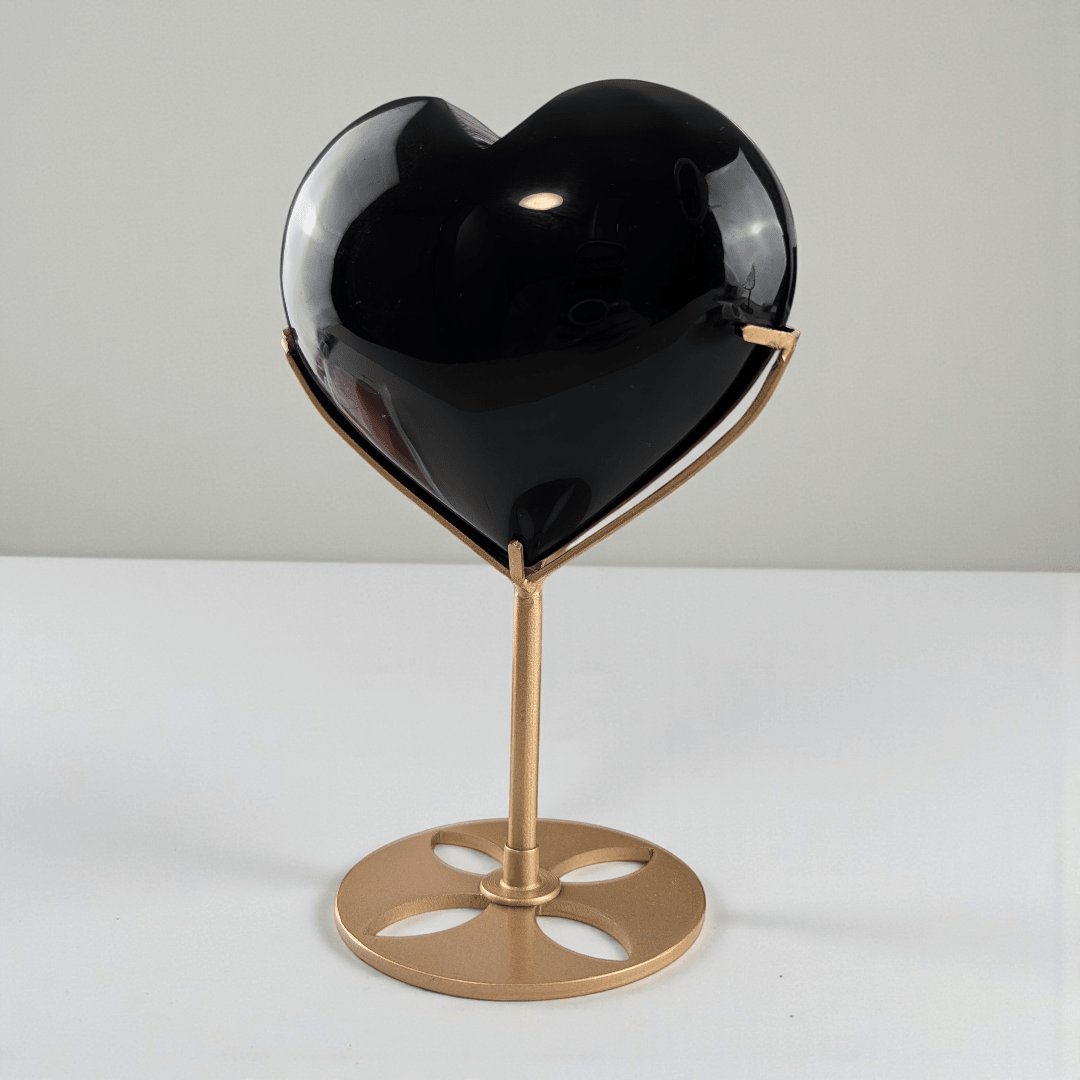 black obsidian crystal heart for root chakra protection. Shop now with Zen Collection Metaphysical Store Canada. Shop in-store or online now.