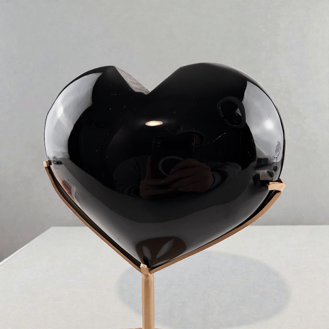 black obsidian crystal heart for root chakra protection. Shop now with Zen Collection Metaphysical Store Canada. Shop in-store or online now.