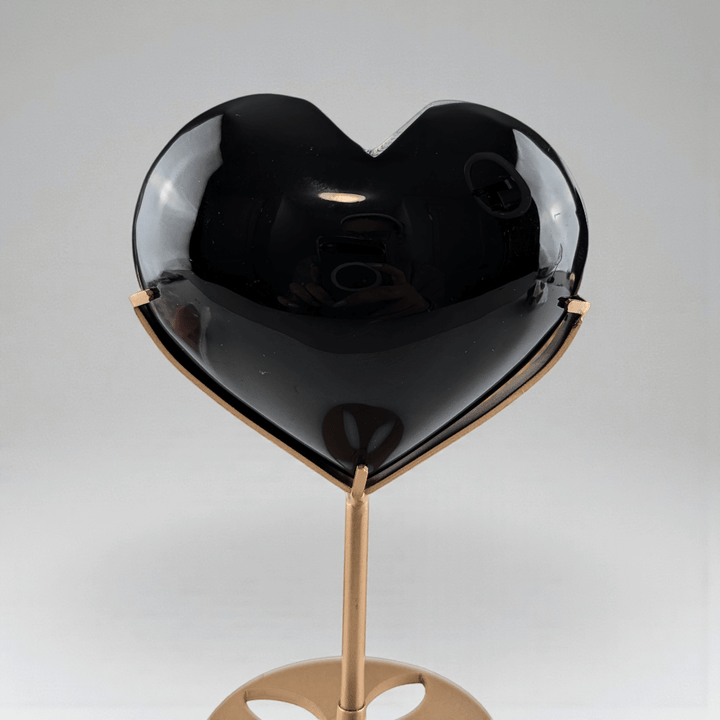 black obsidian crystal heart for root chakra protection. Shop now with Zen Collection Metaphysical Store Canada. Shop in-store or online now.