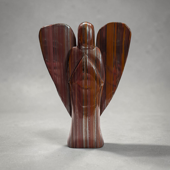 Large Tiger Iron Crystal Angel | Tiger Iron | Physical Burnout and Grounding Support | Shop in-store or online with Zen Collection Canadian Metaphysical Store Near Me