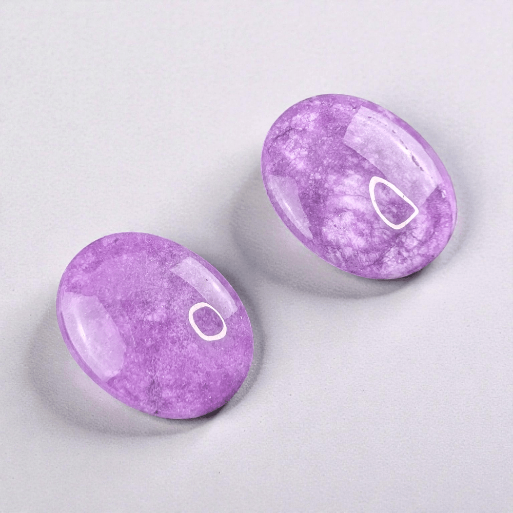 Polished lepidolite crystal palmstone for emotional regulation available at Zen Collection Metaphysical Store in Barrie Ontario Canada 