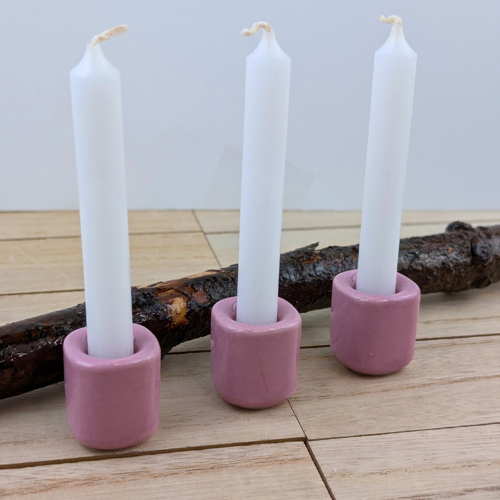 Light lavender candle holder for intuitive rituals