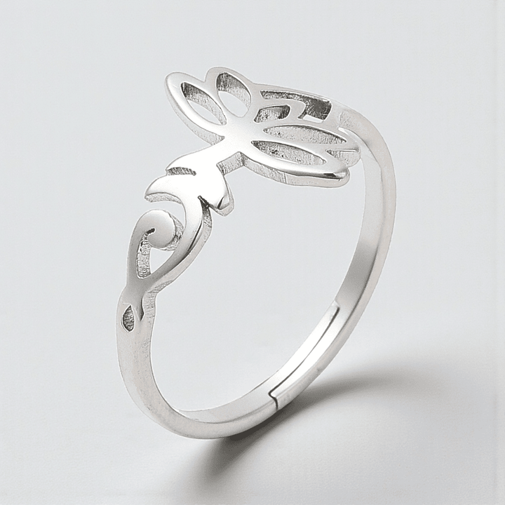 Lotus ring representing renewal and endurance. available online or in-store with zen collection metaphysical store in Barrie