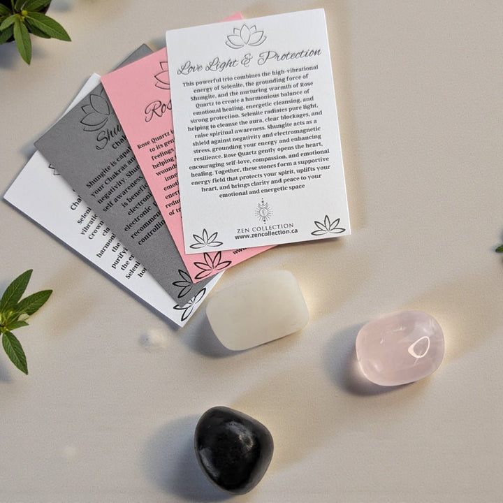 Love and protection crystals from Canadian crystal shop zen collection in barrie