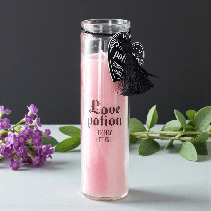 Love potion candle available at Zen Collection Canadian metaphysical store in Barrie. Shop in-store or online now