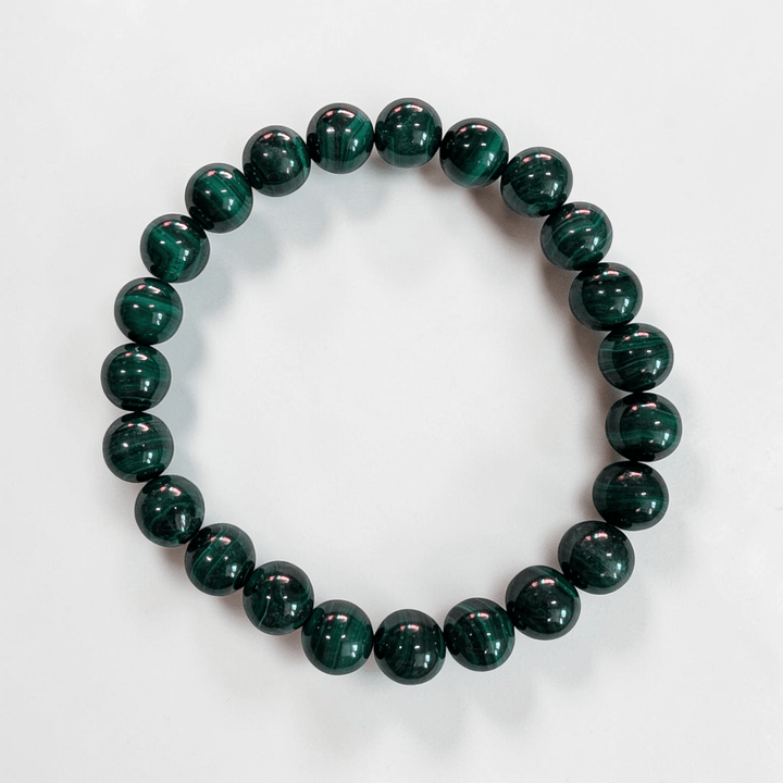 Heart Chakra Crystal Malachite bracelet for transformation and shadow work. Shop in-store or online now with Zen Collection Canadian Metaphysical Store
