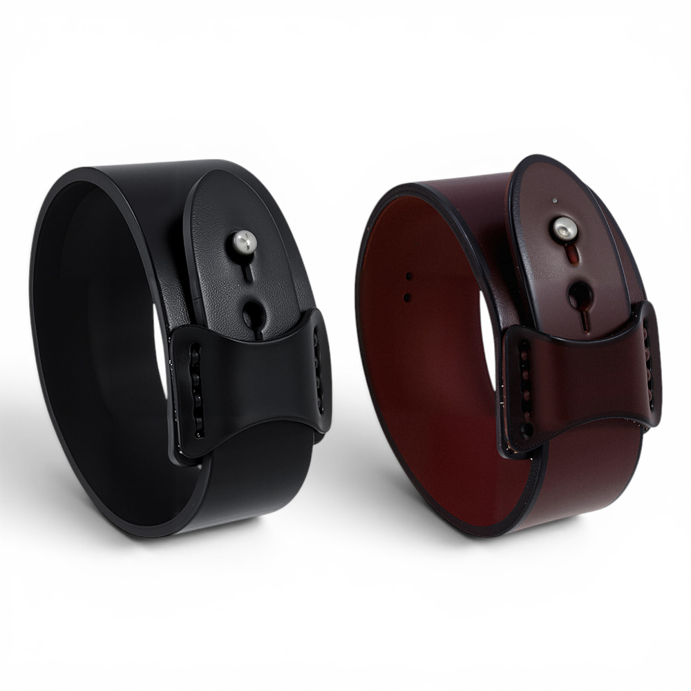 Men's Sleek Leather Wristband available in-store or online at Zen Collection Canada where more  men's jewelry is available