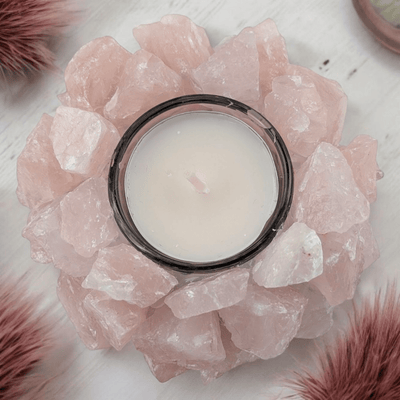 Rose Quartz Tea Light Holder