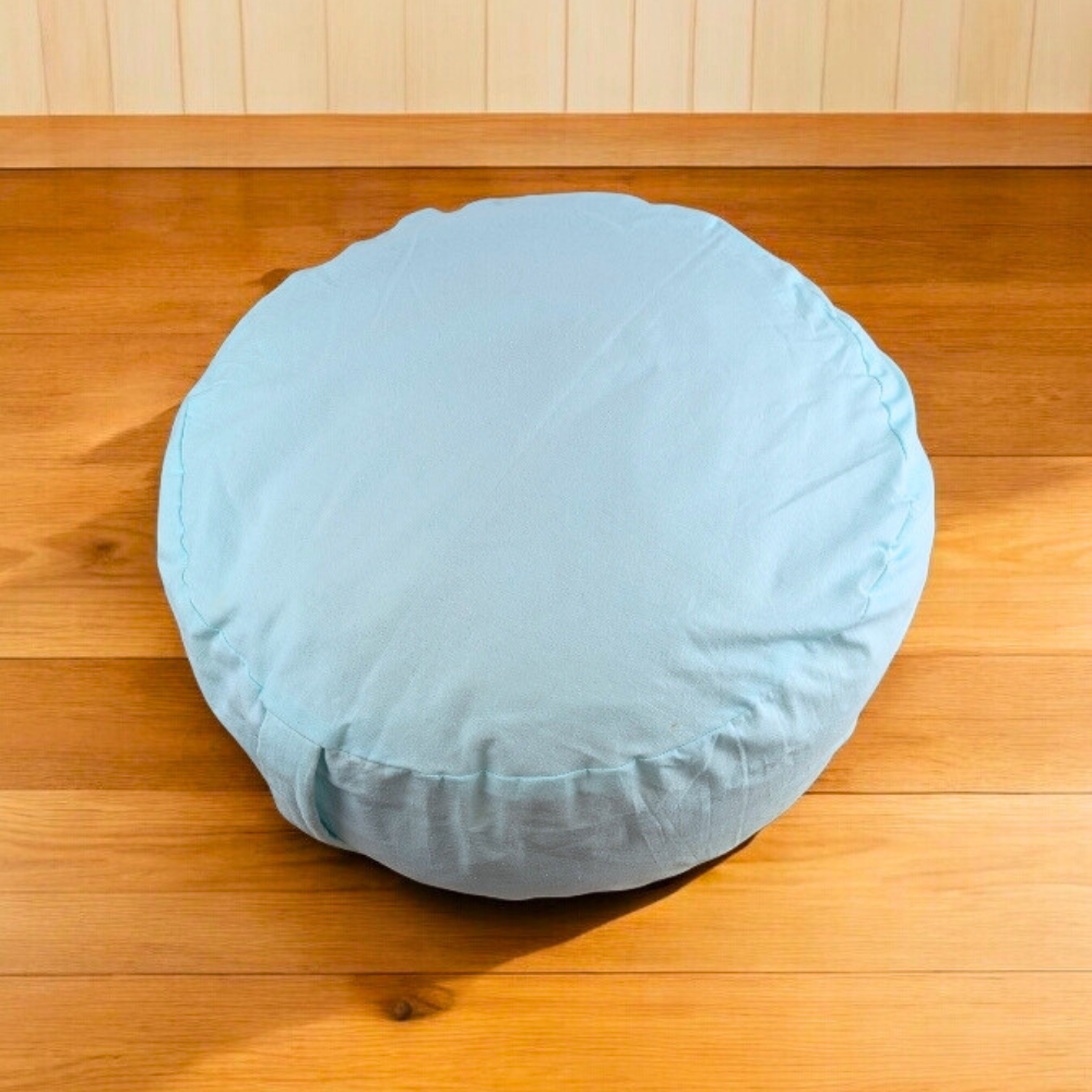 Meditation cushion with buckwheat filling