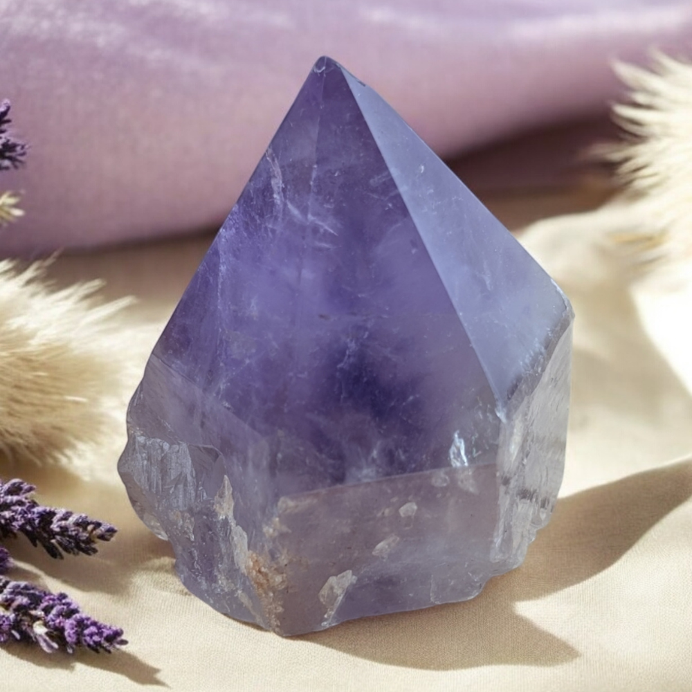 Small Amethyst Crystal Point natural raw formation