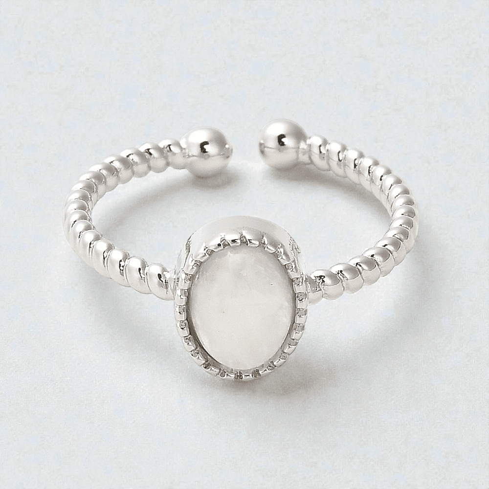 Moonstone crystal ring for intuition available at zen collection crystal stores in Barrie. Shop online now or in-store