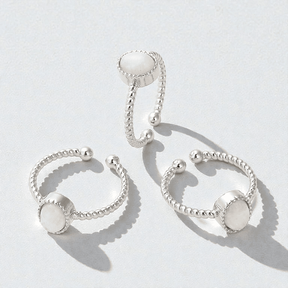 Moonstone crystal ring for intuition available at zen collection crystal stores in Barrie. Shop online now or in-store
