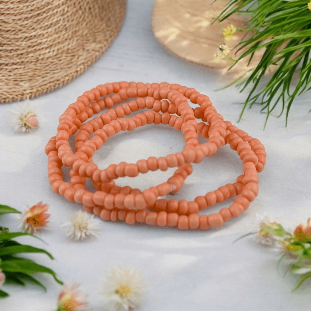 soft peach summer jewelry set