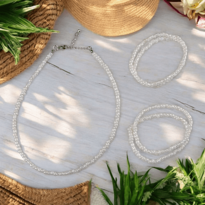Minimalist choker and anklet set

