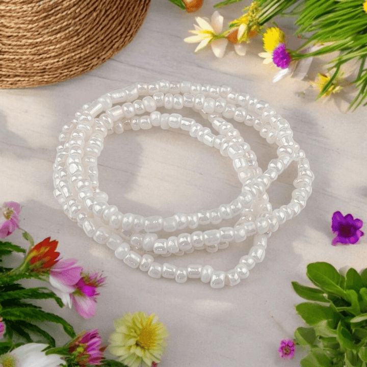 Neutral beaded jewelry for women