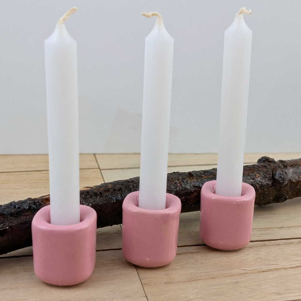 Light Pink Mini Ritual Candle Holder for love rituals