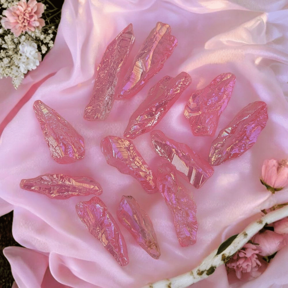 Soft pink aura quartz Canada