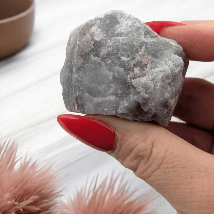 Pink Tourmaline incense holder for emotional healing

