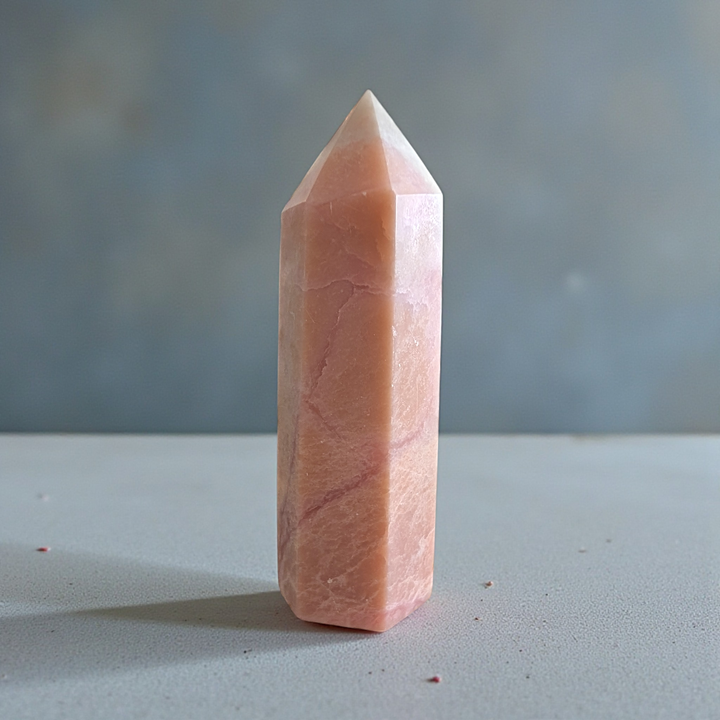 Heart chakra crystals like pink opal tower crystal available at zen collection crystal store near me