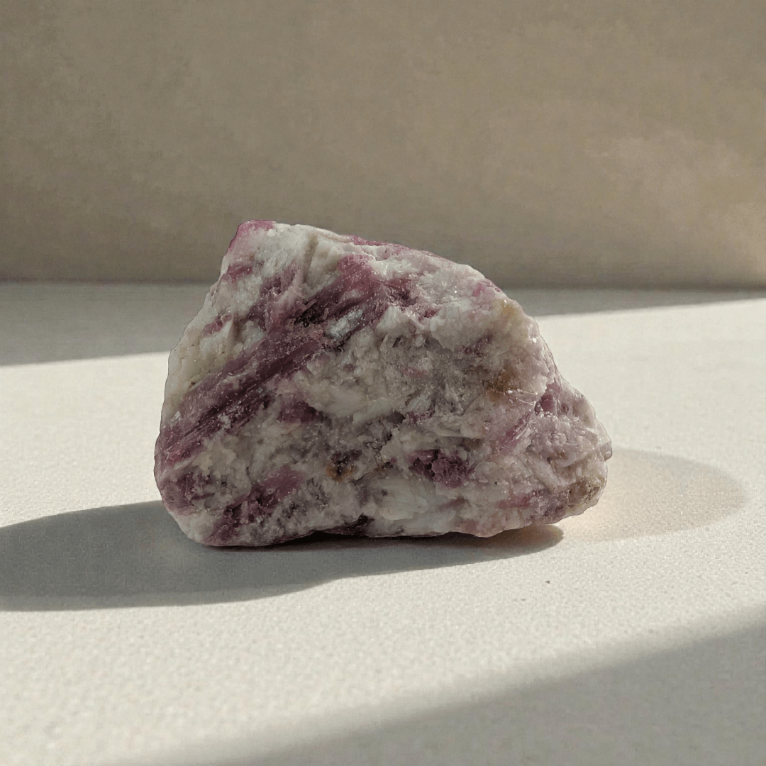 pink tourmaline is a Heart chakra crystal available at zen collection crystal store in barrie