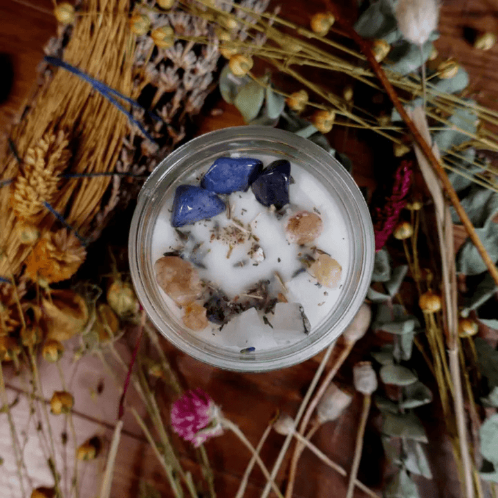 Pisces Candle promoting creativity, grounding, and renewal