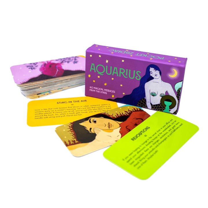 astrology cards for aquarius zodiac sign