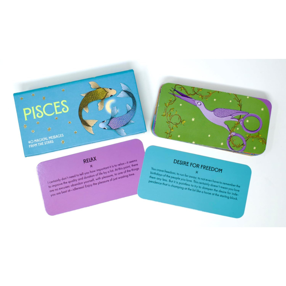 pocket zodiac pisces astrology card deck