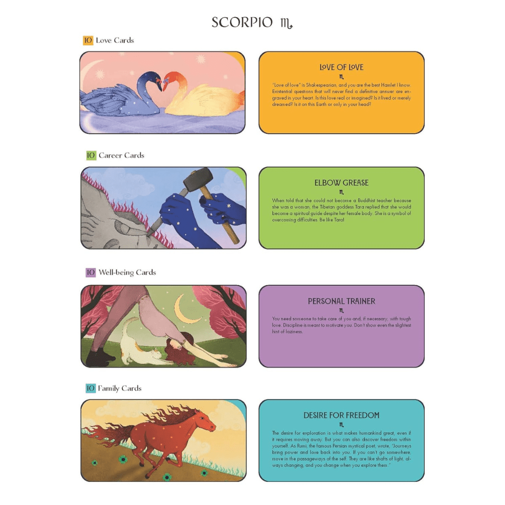 scorpio horoscope gift set