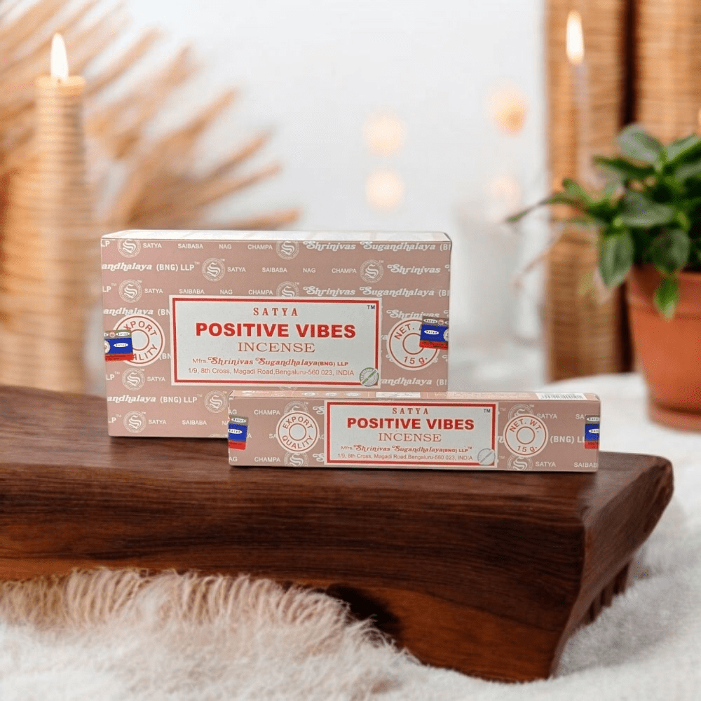 Satya Positive Vibes Incense Sticks – Hand-Rolled in India