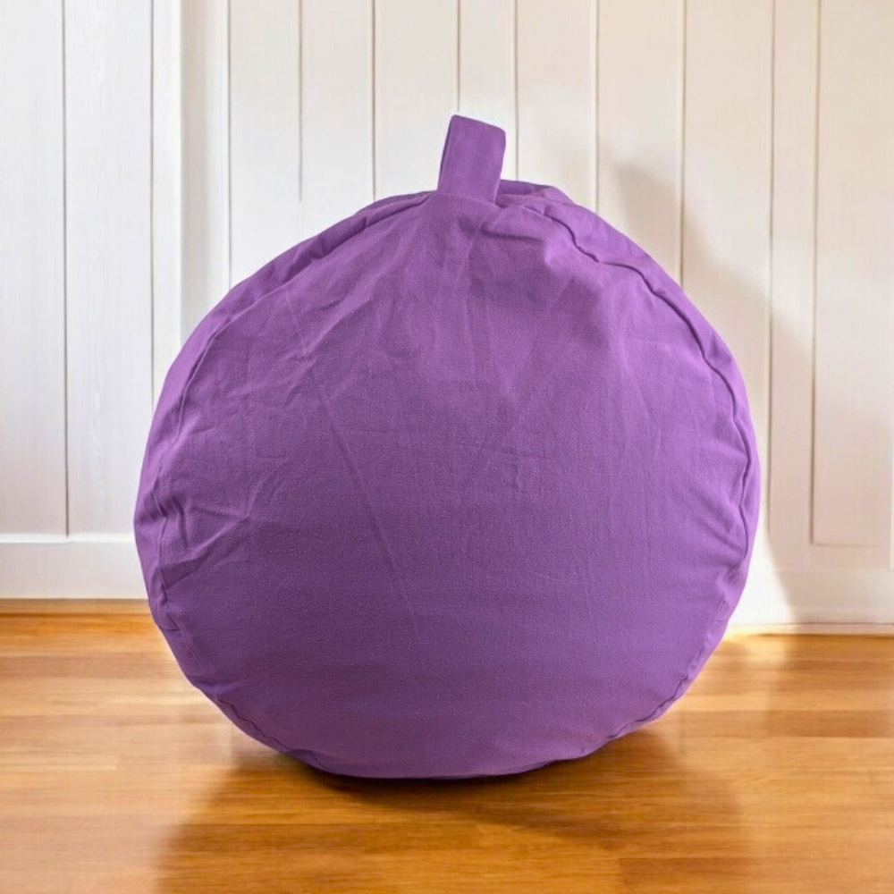 Purple Meditation Cushion for yoga and mindfulness