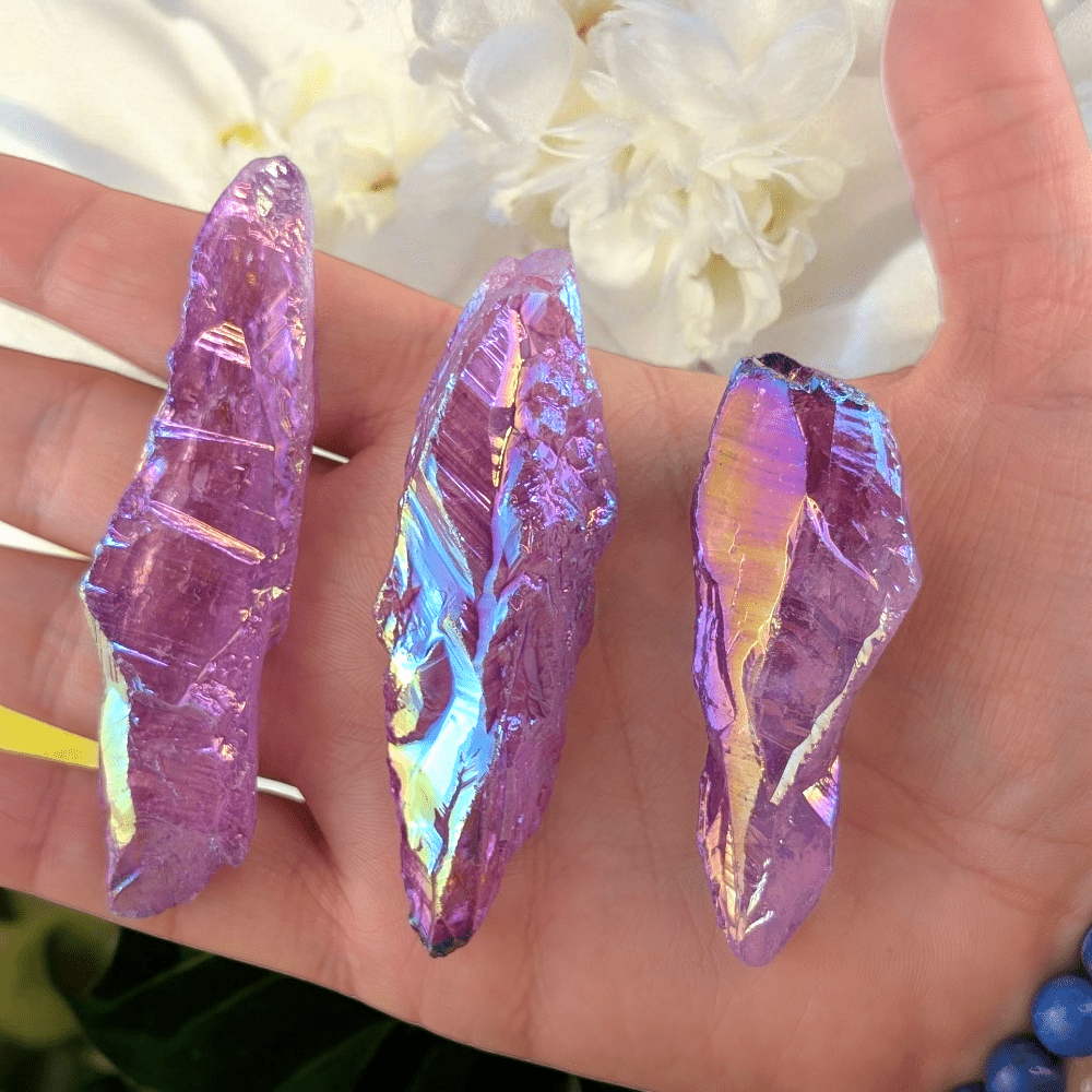 Violet aura quartz for intuition