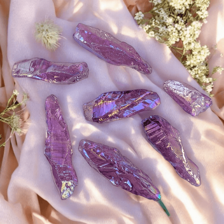 Crown and third eye aura quartz

