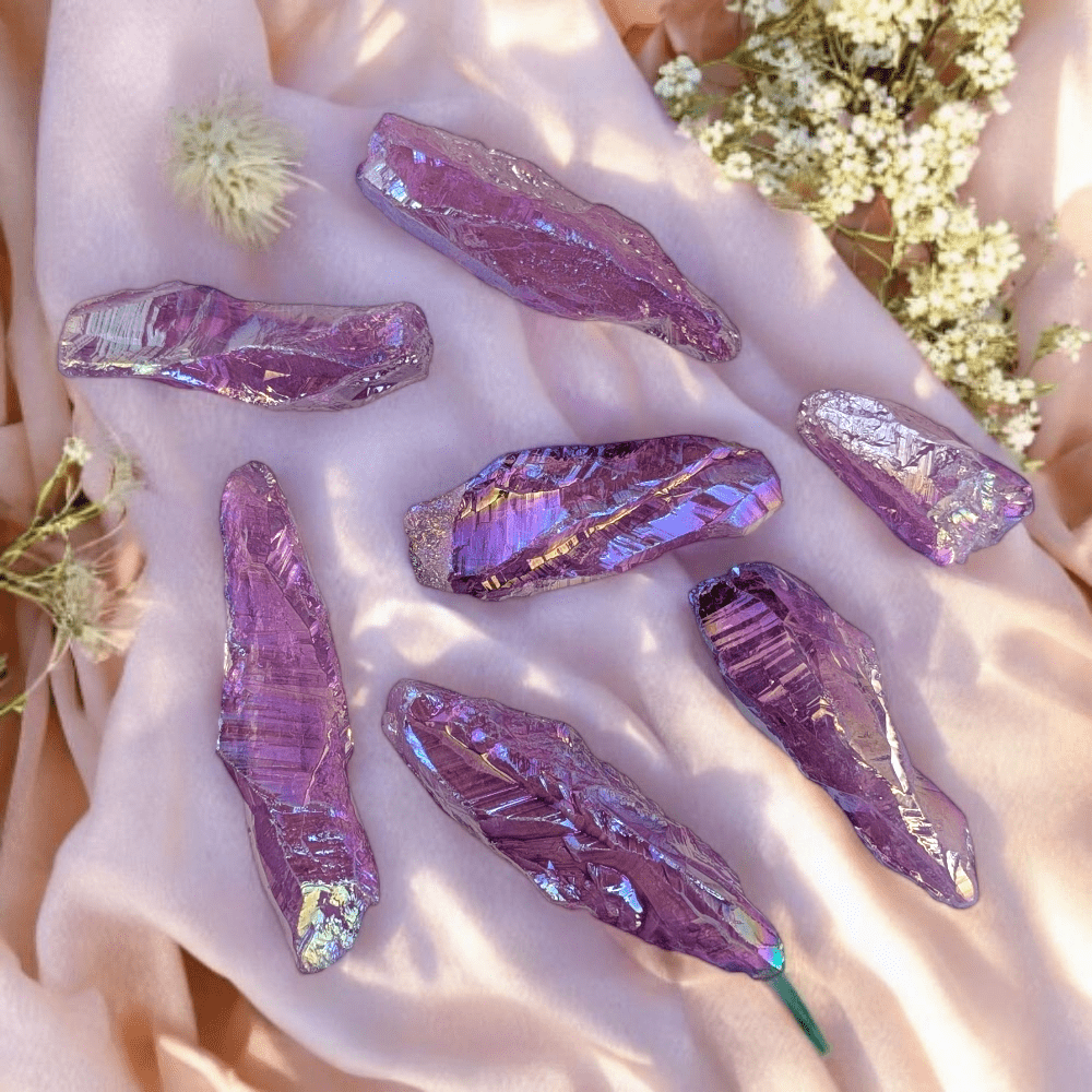 Crown and third eye aura quartz

