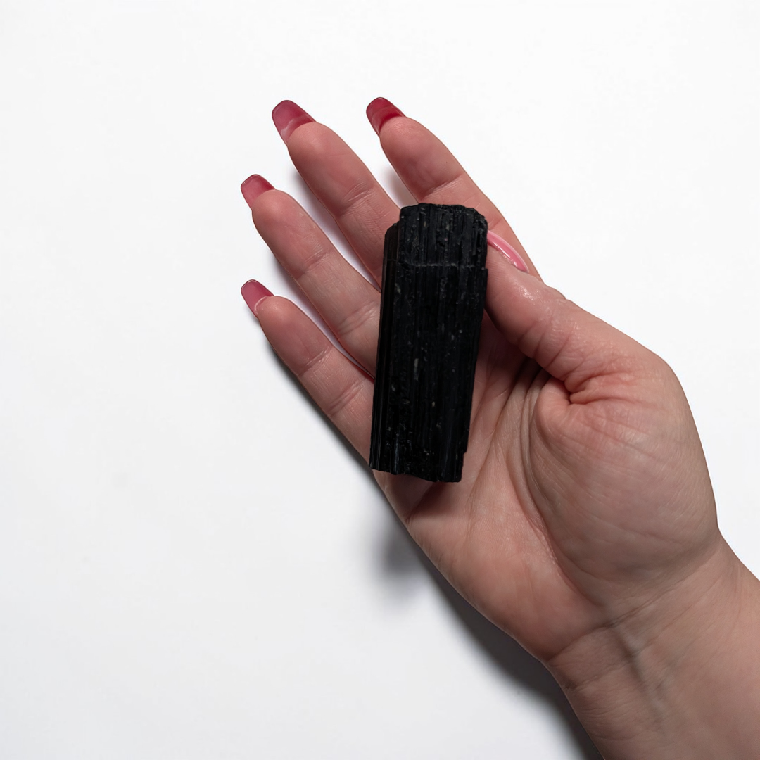 black tourmaline crystal for negative energy protection and root chakra healing. Find in-store or online now at Zen Collection Crystal Store near me