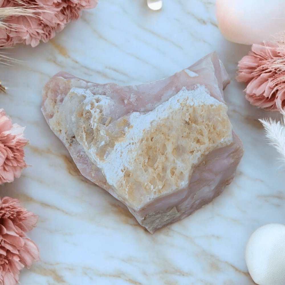 Raw Pink Opal Crystal for emotional healing