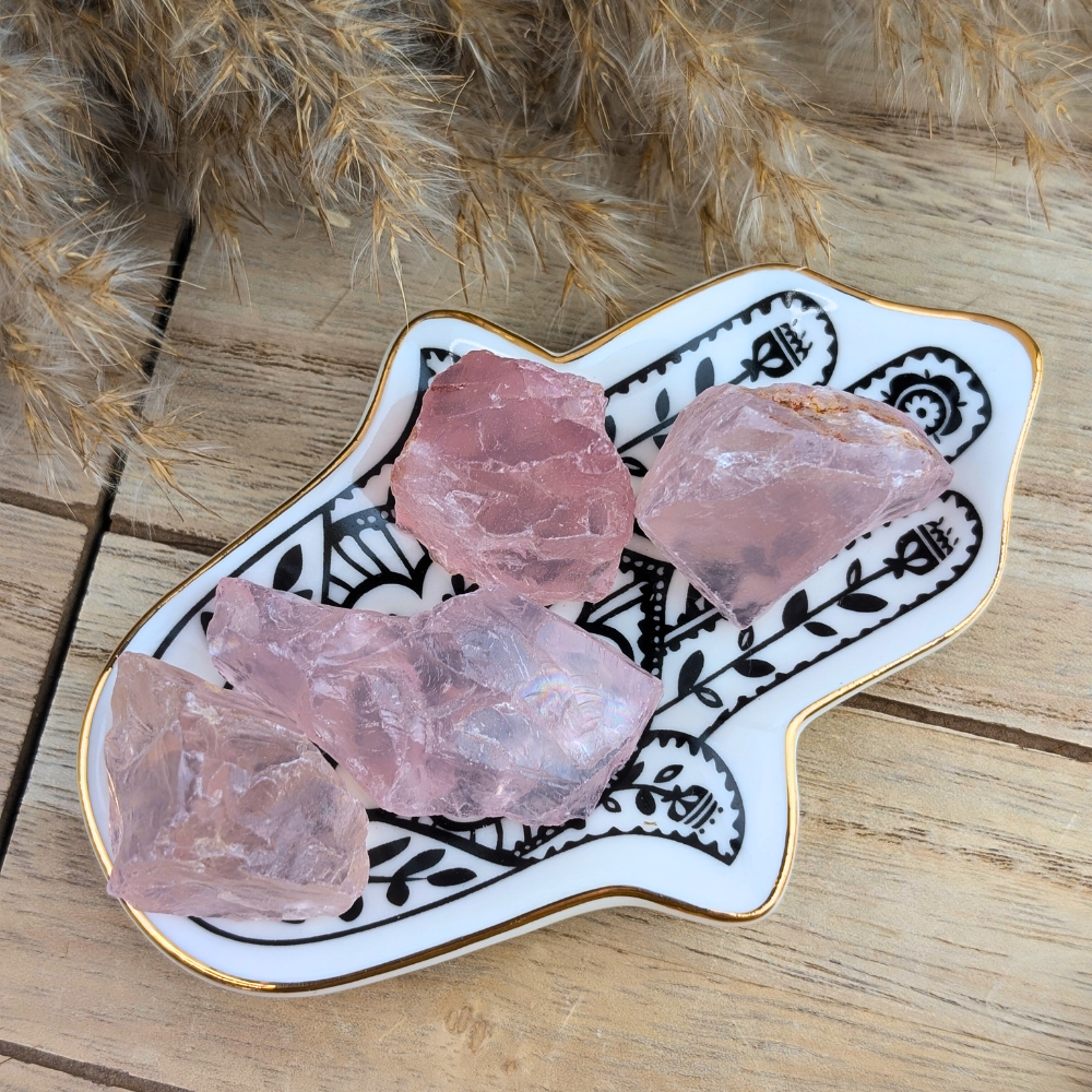 Heart-centered rose quartz crystals for meditation and daily use.