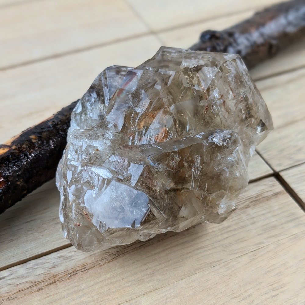 Smoky Quartz cluster for grounding and manifestation practices.