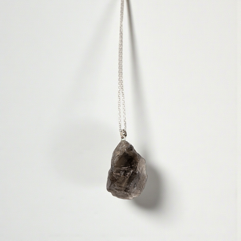 Natural Smoky Quartz Pendant for Grounding and Stability