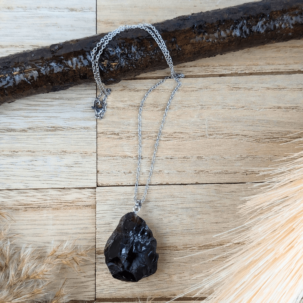 Natural Smoky Quartz Pendant for Grounding and Stability