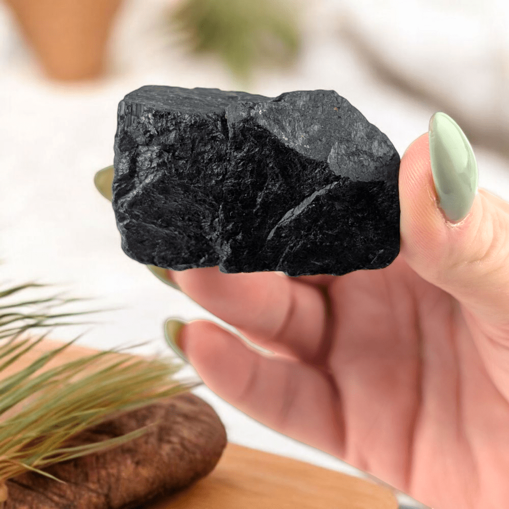 Exact Black Tourmaline with natural ridges