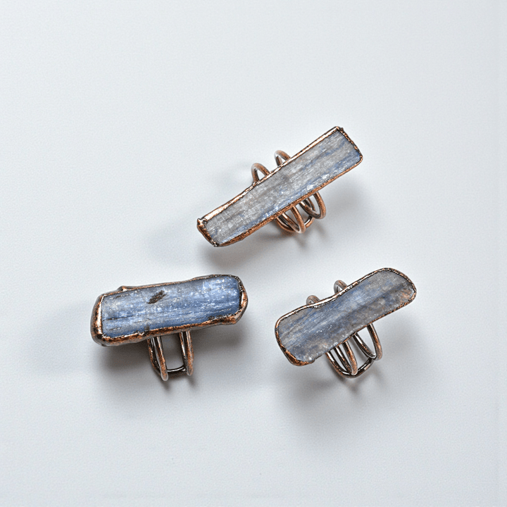 blue kyanite ring throat chakra communication available at Zen Collection Metaphysical Store Canada. Shop in-store or online now