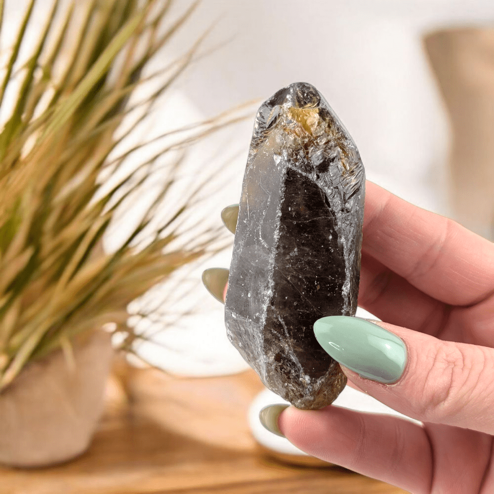Unpolished grounding crystal from metaphysical shop