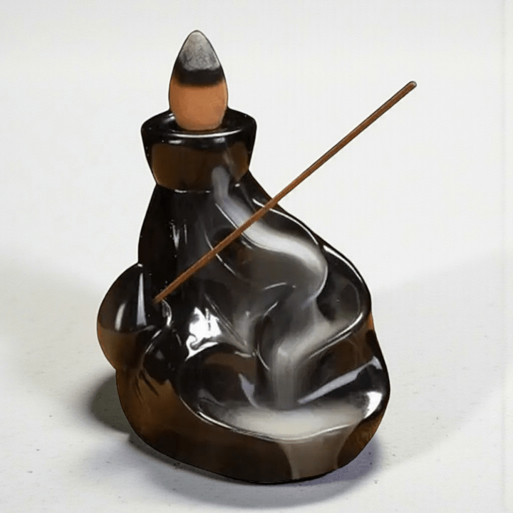 backflow incense cone burner with river pathway available at Zen Collection metaphysical store in Barrie! Shop in-store or online now.