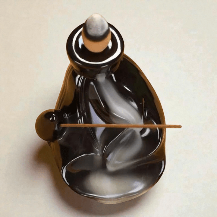 backflow incense cone burner with river pathway available at Zen Collection metaphysical store in Barrie! Shop in-store or online now.
