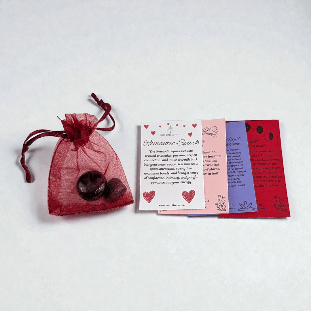 Romantic crystal set for intimacy and emotional bonding