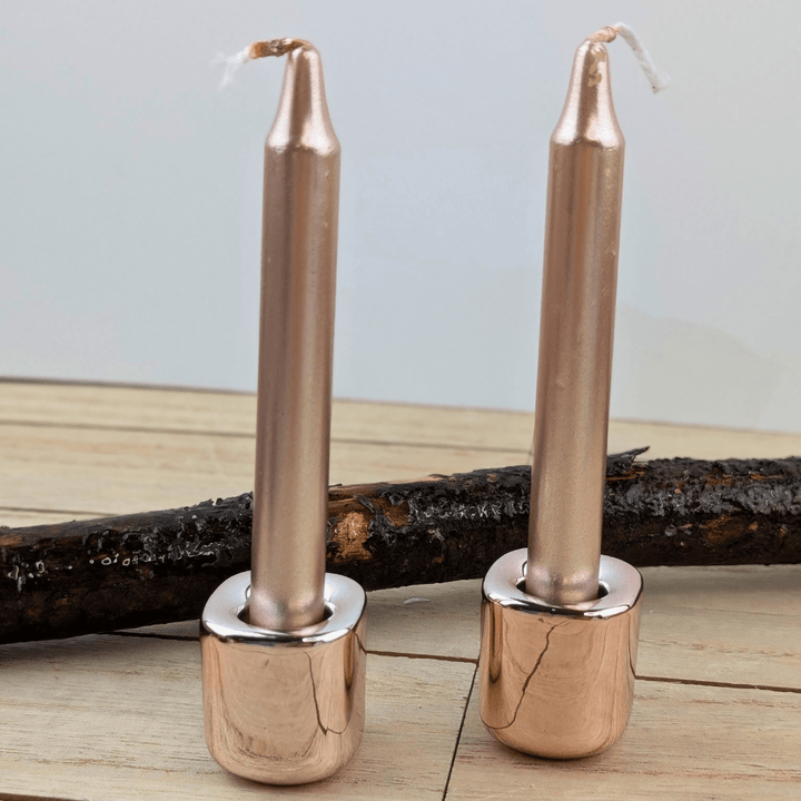 Rose Gold Chime Candle Holder for rituals