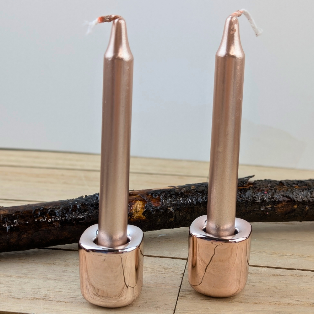 Rose Gold Chime Candle Holder for rituals