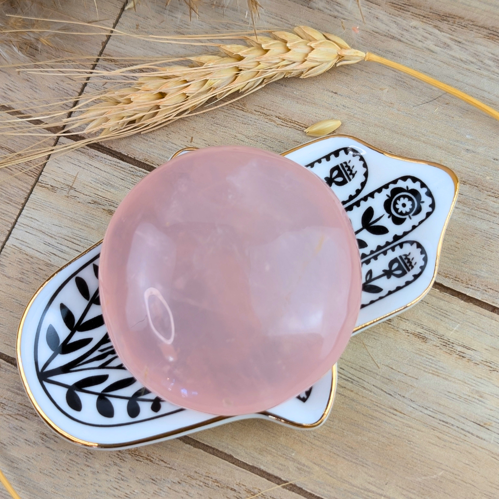 Rose Quartz Circle of Love for heart chakra balance and compassion