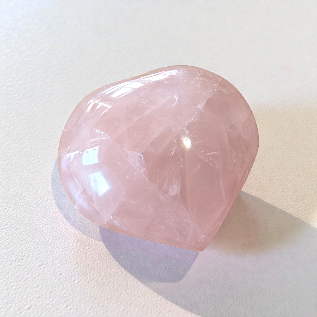 Rose Quartz Heart for Self-Love from Zen Collection for heart chakra healing.
