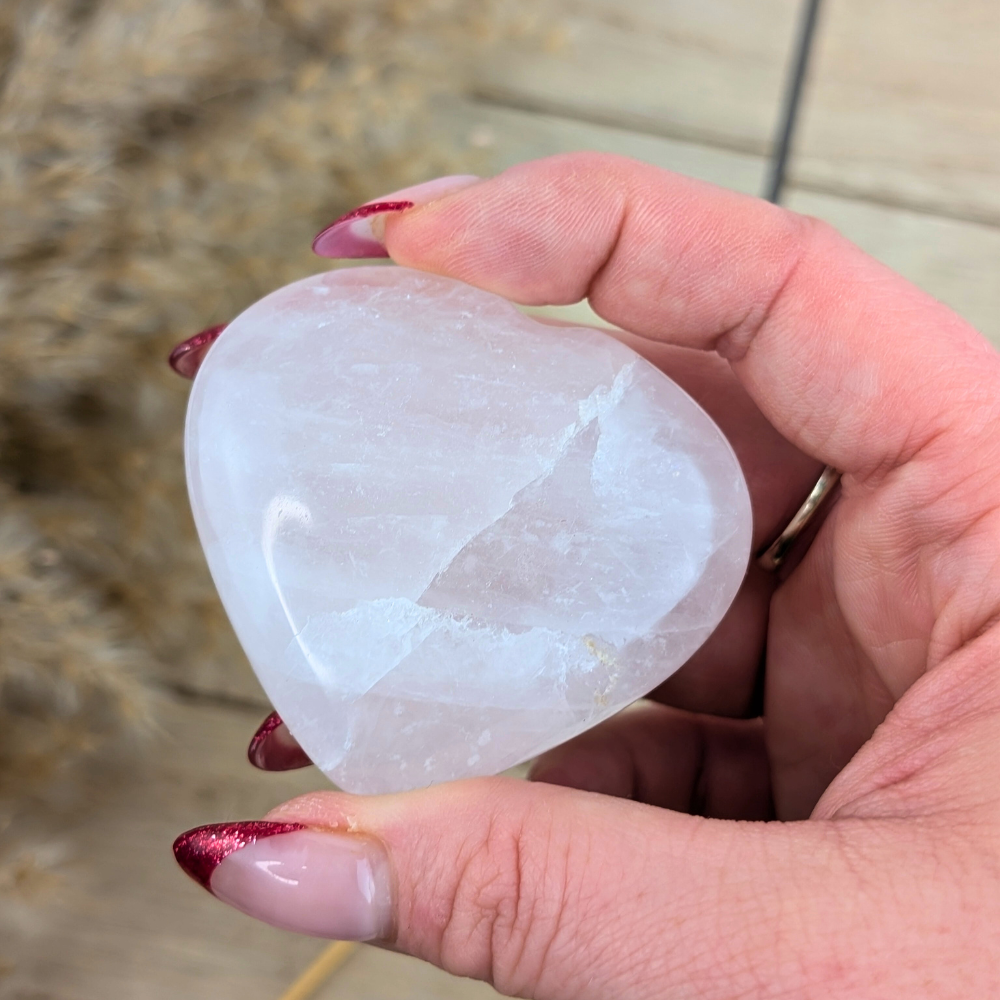 Rose Quartz Heart for Self-Love from Zen Collection for heart chakra healing.